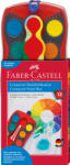 Faber-Castell Acuarele Connector Faber-Castell FC125030, 12 culori, Exterior rosu (FC125030)