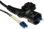 ACT 247376 Singlemode 9/125 OS2 duplex fiber with LC and IP67 LC connectors 40m Black, Hálózati kábelek (RL7340)