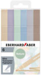 Eberhard Faber Textmarker slim patrat Eberhard Faber EF551505, nuante naturale, 6 buc (EF551505)