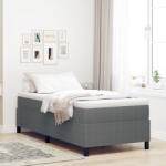 vidaXL Rugós Ágy Light Grey Egyszemélyes Corduroy Szövet (VD3337382)