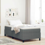 vidaXL Boxspring Ágy Világosszürke 80x200 cm Kordbársonyos Szövet (VD3337377)