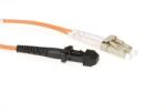 ACT 243449 LSZH Multimode 62.5/125 OM1 fiber cable duplex with MTRJ and LC connectors 1m Orange, Hálózati kábelek (RL9101)