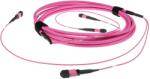 ACT 244527 Multimode 50/125 OM4(OM3) polarity A fiber trunk cable with 2 MTP/MPO female connectors each side 10m Pink, Hálózati kábelek (DC5202)