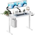 StableDesk Birou reglabil electric StableDesk Plus 2 (Model 2025), 2 motoare, Ridica 100 kg, Controler cu Butoane, Aplicatie Smart pentru Telefon, Ergonomic, 3 F (SD-113-AL-R-AL-160x80)
