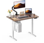 StableDesk Birou reglabil electric StableDesk Plus 2 (Model 2025), 2 motoare, Ridica 100 kg, Controler cu Butoane, Aplicatie Smart pentru Telefon, Ergonomic, 3 F (SD-113-AL-D-RB-100x60)