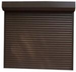 Bestroll Group Ușă garaj automată 2200L x 2500H, maro închis 8019, lamele 55mm