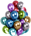 Flippy Set 10 Baloane din Latex Chrome, Flippy, Model Party, 23 cm, Multicolor, 2.2 g (teo-131008)