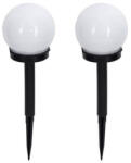 Flippy Set 2 Lampi Solare LED, Flippy, Forma Sferica, Tip Glob, Diametru 10 cm, Alb Cald (teo-131758)