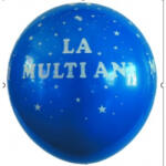 Flippy Set 10 Baloane din Latex, Flippy, Model Party, Print Aniversare La Multi Ani, 23 cm, Albastre (teo-131297)