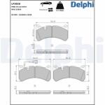 DELPHI set placute frana, frana disc DELPHI LP3820 - piesa-auto