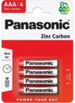 Panasonic Zinc RED féltartós Mikroceruza elem AAA (R03) B4