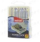 Maxell Alkálielem Power Pack LR-3 AAA 24db-os visszazárható átlátszó műanyag dobozban (790268.04. CN) (790268.04.CN)
