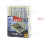 Maxell Alkálielem Power Pack LR-3 AAA 24db-os visszazárható átlátszó műanyag dobozban (790268.04.CN) - berczitech