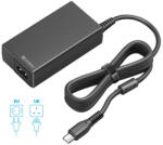 Sandberg Hálózati adapter 65W - USB-C AC Charger PD65W EU+UK (Max. : 65W, Kimenet: USB-C, túlfeszültség védelem) (135-76) - bstrade