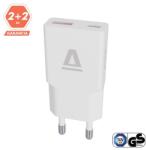 AVAX CH641W NANO SLIM 30W USB-C (PD3.0)+USB-A (QC3.0) încărcător de rețea alb (AVAX CH641W)