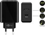 Goobay Încărcător rapid Goobay 28W USB-A/USB-C, negru 44960 (44960)