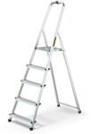 IRIS TOOLS HL-500-5S 5 (4+1) călcat aluminiu scară pliabil 125 kg capacitate de incarcare (HL-500-5S)
