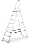 IRIS TOOLS HL-800-8S 8 (7+1) călcat aluminiu scară pliabil 125 kg capacitate de incarcare (HL-800-8S)