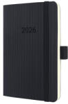 Sigel Naptár, A6, heti, 2026, puha borító, SIGEL Conceptum, fekete (SIC2623) (SIC2623)