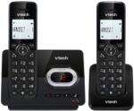 VTech CS2051 Telefon fara fir cu robot telefonic si 2 telefoane, Mod ECO+, Telefon pentru seniori Blocarea apelurilor telefonice fixe, Functie hands-free, Butoane mari, Afisaj cu 1 linie, Negru (CS2051)