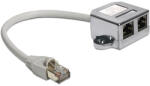 Delock RJ45 Port duplexer 1 x mufă RJ45 2 x mufă RJ45 (2 x Ethernet)
