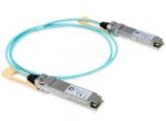 LevelOne Patch Cord Level One AOC-0501, QSFP28 - QSFP28, 1m, Aqua (AOC-0501)