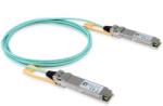 LevelOne Patch Cord Level One AOC-0502, QSFP28 - QSFP28, 2m, Aqua (AOC-0502)