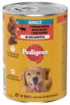 PEDIGREE Adult 400 g teljes értékű nedves eledel felnőtt kutyáknak, marhahús és máj keverékkel, zselében