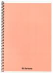 Fortuna Spirálfüzet vonalas FORTUNA Monocolor A/5 70 lapos pasztell barack 01.02121 (01.02121)