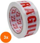 Z-tools Set 3 x Banda Scotch, Fragil, 48 mm x 50 m (LIZ-3xZLN-ZTS5452)