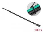 Delock Újrahasználható kötöző Hx 100 x Sz 2, 4 mm 100 db. Fekete