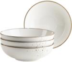 Mäser Set de 4 boluri Pintar Alb maro puncte 22 cm, maro Castron