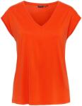 Pieces Тениска Pieces Women's Regular Fit Knitted T-Shirt - Tangerine Tango