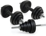 TREXO Súlyzókészlet TREXO súlyzóval 50 kg 50 KG fekete