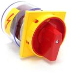 Apator 4G16-10-US25 Ipari kapcsoló, előlapra, Ith: 20A, 3 pólus, 0-1 állás, lakatolható vészkapcsoló (63-241671-221) (63-241671-221)