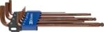 CONDOR Set chei L, xcess p. , 9 bucăți, lung, dușă hexagonală. 1, 5-10 mm, Condor 38002 (CR-38002) Cheie imbus