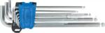 CONDOR Set chei în L, 9 bucăți, lung, dușă hexagonală 1, 5-10 mm, Condor 1121-1 (CR-1121-1) Cheie imbus