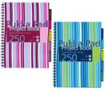 Pukka Pad Stripe project book spirálfüzet, A4, vonalas, 125 lap (PUPBA4)
