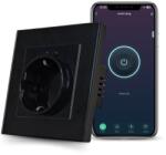 iUni Priza inteligenta iUni SS1, WiFi, 16A, Monitorizare consum, Smart Life / Tuya APP, Compatibila Alexa/Google Assistant, Black (554148)