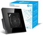 iUni Priza rama sticla securizata, porturi USB-A si USB-C, iUni UC1, 16A, Black (554209)