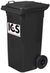 ICS Fekete műanyag szemeteskuka (120L) (p149120)