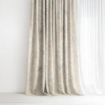 Goldea draperie decorativă valencia - ierburi de câmp 140x135 cm