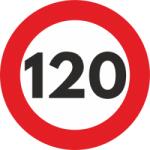  Autocolant Sticker "Limita Viteza" Reflectorizant - 120km/h FAVLine Selection (SEM022)