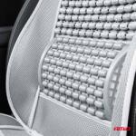 AMiO Husa scaun auto cu bile de masaj si suport lombar, dimensiuni 110 x 46 cm, culoare Gri FAVLine Selection (AM03643)