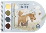 Little Dutch Carte pentru pictat cu acuarele incluse - Forest Friends - Little Dutch Carte de colorat