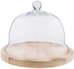 Clayre & Eef Platou deserturi aperitive cu cupola sticla Ø 23 cm x 17 h (6GL2223) Tava