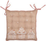 Clayre & Eef Perna scaun Craciun bumbac multicolor Turta Dulce 40x40x4 cm (GBB29)