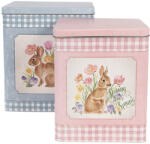 Clayre & Eef Set 2 cutii metal 21x15x25 cm, 18x13x22 cm (6Y5508)