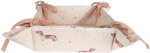 Clayre & Eef Cos paine bumbac bej maro Catelusi 35x35x8 cm (DHL47)