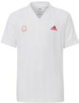 Adidas Boys Freelift T-Shirt - white/scarlet - Alb